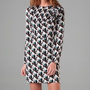 Diane Von Furstenberg Anneli Print Dress Silk US Size 8